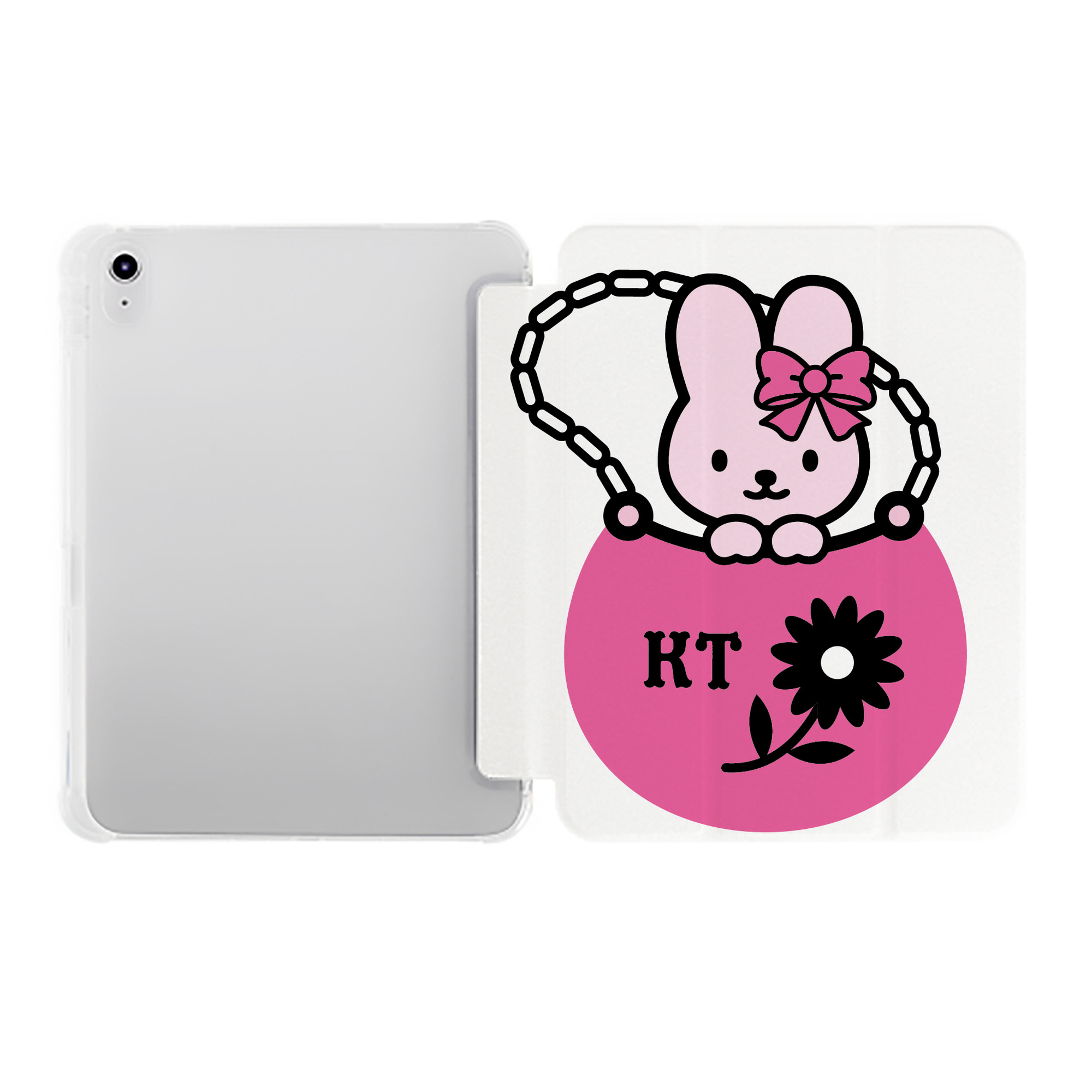 （画像用） Hello Kitty ハローキティ IPad ケース ペン収納付き 三つ折りスタンド PUレザー×シリコン 対応機種9.5/10.5/10.9インチ